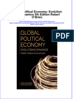 Textbook Global Political Economy Evolution and Dynamics 5Th Edition Robert Obrien Ebook All Chapter PDF