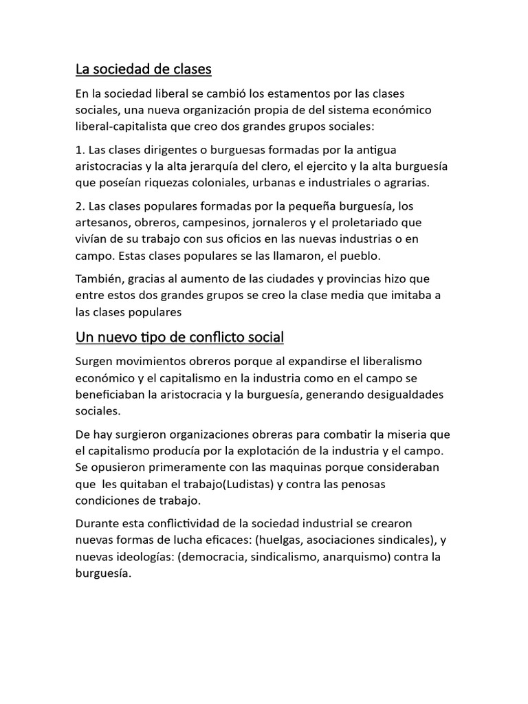 La Sociedad de Clases | PDF | Ciencias sociales