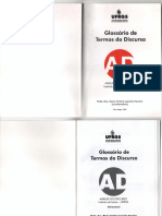 FERREIRA, 2005 - Glossário de Termos do Discurso