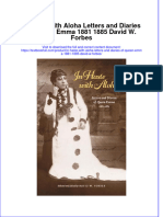 Download textbook In Haste With Aloha Letters And Diaries Of Queen Emma 1881 1885 David W Forbes ebook all chapter pdf 