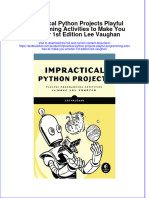 Textbook Impractical Python Projects Playful Programming Activities To Make You Smarter 1St Edition Lee Vaughan Ebook All Chapter PDF