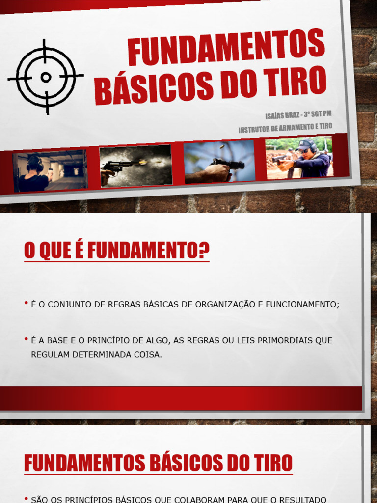 Fundamentos Básicos do Tiro Policial | PDF | Gatilho (armas de fogo ...