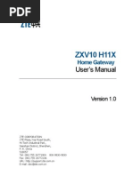 Download ZXV10 H11X User Manual by Evgeniy Mokrushin SN73099521 doc pdf
