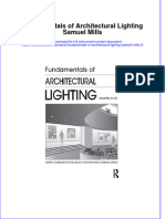 PDF Fundamentals of Architectural Lighting Samuel Mills 2 Ebook Full Chapter