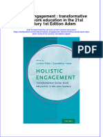Textbook Holistic Engagement Transformative Social Work Education in The 21St Century 1St Edition Adam Ebook All Chapter PDF