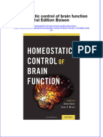 Textbook Homeostatic Control of Brain Function 1St Edition Boison Ebook All Chapter PDF