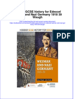 Download textbook Hodder Gcse History For Edexcel Weimar And Nazi Germany 1918 39 Waugh ebook all chapter pdf 