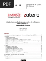 Download Introduction aux logiciels de gestion de rfrences bibliographiques  EndNote et Zotero by laure_me SN73099808 doc pdf