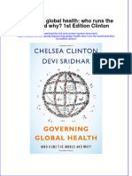 Textbook Governing Global Health Who Runs The World and Why 1St Edition Clinton Ebook All Chapter PDF