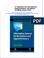 Download pdf Information Systems For The Fashion And Apparel Industry 1St Edition Tsan Ming Jason Choi ebook full chapter 