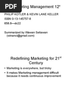 ISBN 0131457578 Marketing Management 12e Chapter01