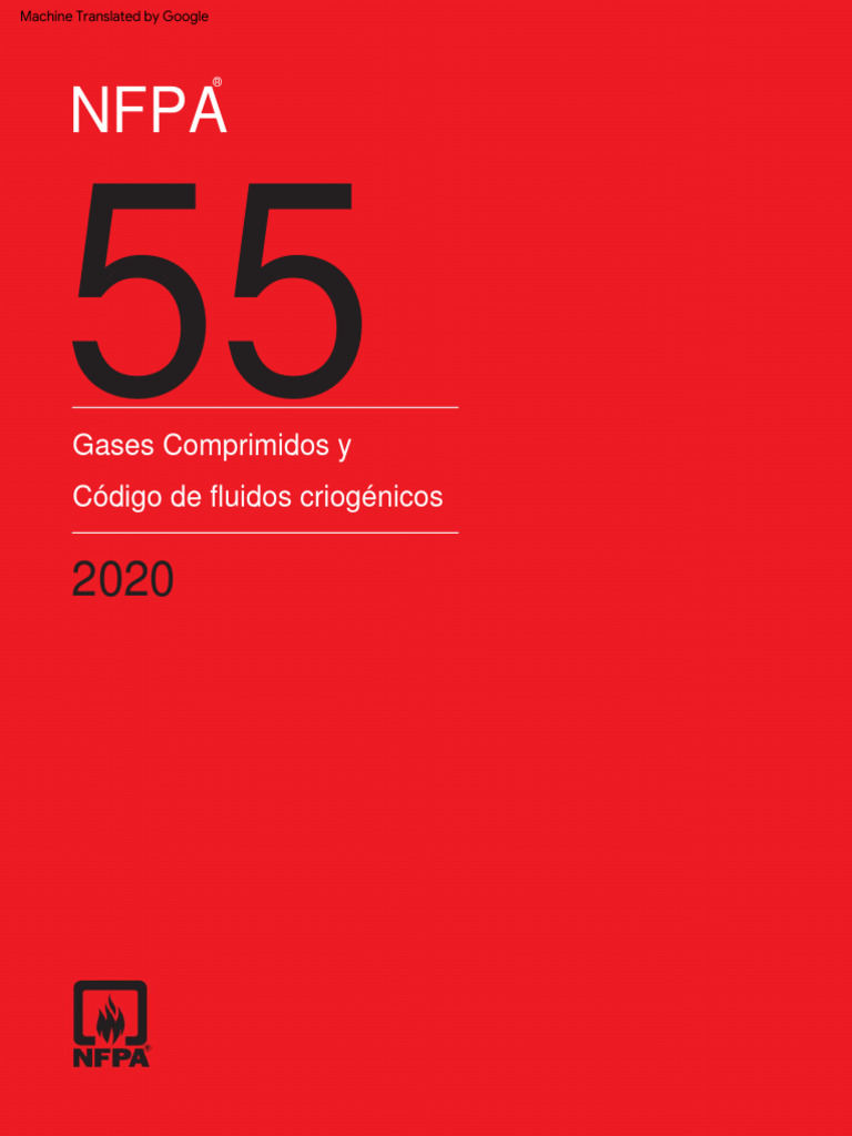 NFPA 55-2020 - Gases Comprimidos y Código de Fluidos Criogénicos | PDF ...