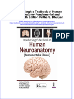 Textbook Inderbir Singh S Textbook of Human Neuroanatomy Fundamental and Clinical 10Th Edition Pritha S Bhuiyan Ebook All Chapter PDF