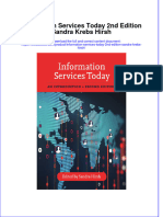 Textbook Information Services Today 2Nd Edition Sandra Krebs Hirsh Ebook All Chapter PDF