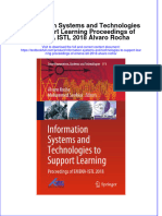 Textbook Information Systems and Technologies To Support Learning Proceedings of Emena Istl 2018 Alvaro Rocha Ebook All Chapter PDF