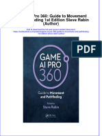 PDF Game Ai Pro 360 Guide To Movement and Pathfinding 1St Edition Steve Rabin Author Ebook Full Chapter