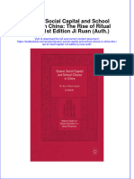 Textbook Guanxi Social Capital and School Choice in China The Rise of Ritual Capital 1St Edition Ji Ruan Auth Ebook All Chapter PDF