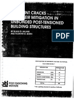 RESTRAINT CRACKS AND THEIR MITIGATION IN UNBONDED POST-TENSIONED BUILDING STRUCTURES