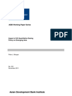 Impact of US Quantitative Easing Policy On Emerging Asia