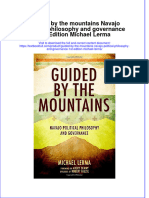 Textbook Guided by The Mountains Navajo Political Philosophy and Governance 1St Edition Michael Lerma Ebook All Chapter PDF