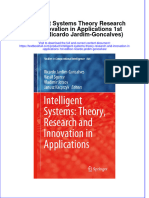PDF Intelligent Systems Theory Research and Innovation in Applications 1St Edition Ricardo Jardim Goncalves Ebook Full Chapter