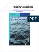 Download textbook Hydrochemistry Basic Concepts And Exercises 1St Edition Eckhard Worch ebook all chapter pdf 