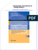 Download textbook Intelligent Computing And Internet Of Things Kang Li ebook all chapter pdf 