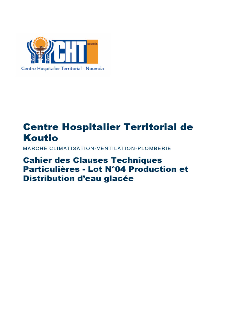 Maintenance CHT: Eau glacée et chaude | PDF | Soupape | Ingénierie ...