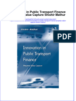 Download textbook Innovation In Public Transport Finance Property Value Capture Shishir Mathur ebook all chapter pdf 
