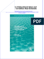 Full Chapter Handbook of Educational Ideas and Practices 1St Edition Noel Entwistle PDF