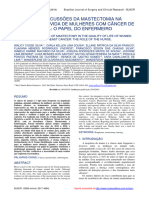 As Repercussões Da Mastectomia Na Qualidade de Vida de Mulheres Com Câncer de Mama: O Papel Do Enfermeiro