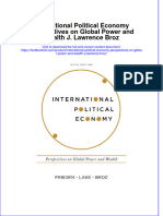 Textbook International Political Economy Perspectives On Global Power and Wealth J Lawrence Broz Ebook All Chapter PDF
