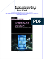 Textbook Interface Design An Introduction To Visual Communication in Ui Design Dave Wood Ebook All Chapter PDF