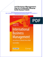 Textbook International Business Management Succeeding in A Culturally Diverse World Kamal Fatehi Ebook All Chapter PDF