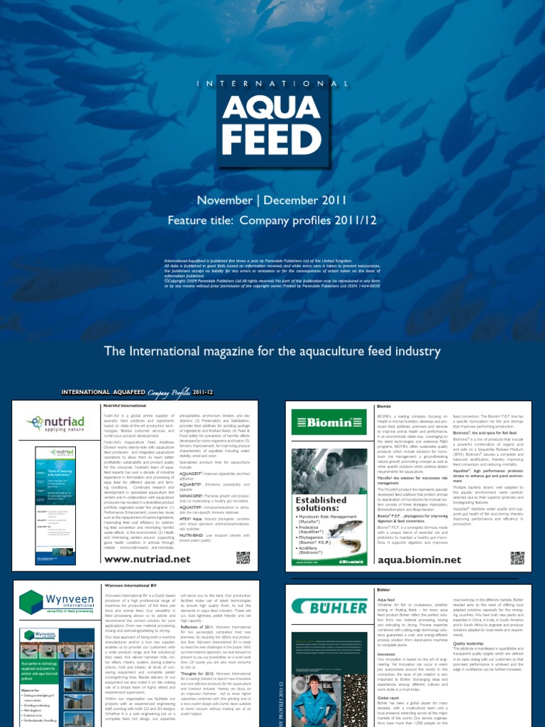 The International Magazine For The Aquaculture Feed Industry | PDF ...