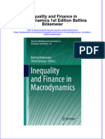 Download textbook Inequality And Finance In Macrodynamics 1St Edition Bettina Bokemeier ebook all chapter pdf 