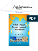 Download textbook Indian Ocean Resources And Technology 1St Edition Ganpat Singh Roonwal ebook all chapter pdf 