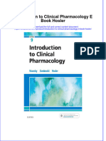 PDF Introduction To Clinical Pharmacology E Book Hosler Ebook Full Chapter