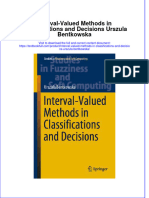 Textbook Interval Valued Methods in Classifications and Decisions Urszula Bentkowska Ebook All Chapter PDF