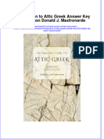 Download textbook Introduction To Attic Greek Answer Key 2Nd Edition Donald J Mastronarde ebook all chapter pdf 