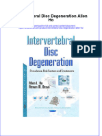 Textbook Intervertebral Disc Degeneration Allen Ho Ebook All Chapter PDF