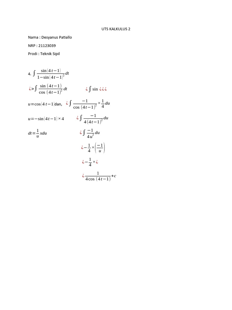 04 Teknik Sipil Uts Kalkulus 2 Pdf