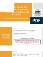 A Vivência Prática Dos Programas de Autocontrole No Varejo e Na Indústria de Alimentos