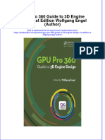 PDF Gpu Pro 360 Guide To 3D Engine Design 1St Edition Wolfgang Engel Author Ebook Full Chapter