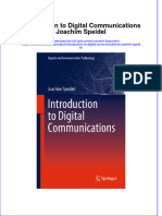 Textbook Introduction To Digital Communications Joachim Speidel Ebook All Chapter PDF