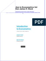 Download textbook Introduction To Econometrics 3Rd Edition James H Stock ebook all chapter pdf 