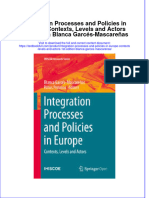 Download textbook Integration Processes And Policies In Europe Contexts Levels And Actors 1St Edition Blanca Garces Mascarenas ebook all chapter pdf 