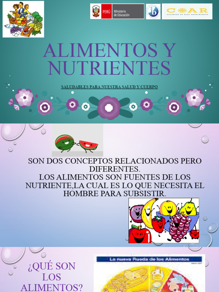 Alimentos y Nutrientes | PDF | Nutrientes | Carbohidratos