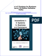 Textbook Innovations in E Systems For Business and Commerce 1St Edition Seifedine Kadry Ebook All Chapter PDF