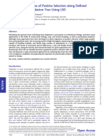 Detecting Signatures of Positive Selection Along D